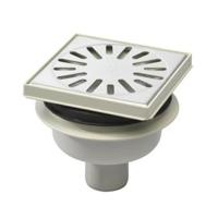 Doucheput Aquaberg ABS Vloerput ABS Opzetstuk RVS Rooster Onderuitlaat 50mm Verstelbaar 146x146mm PPC Reukafsluiter - thumbnail