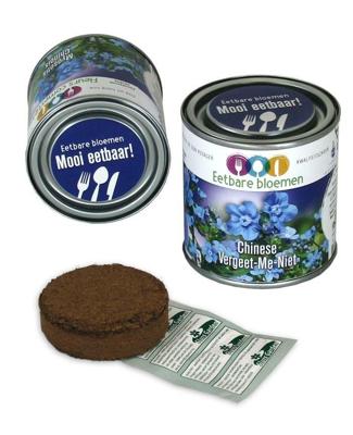 Eetbare bloemen in blik chinees vergeet me niet Eetbare bloemen in blik chinees vergeet me niet