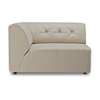 HKliving Vint bank left 1,5-seat Pure Ivory - thumbnail