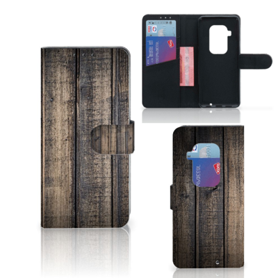 Motorola One Zoom Book Style Case Steigerhout Motorola One Zoom Book Style Case Steigerhout