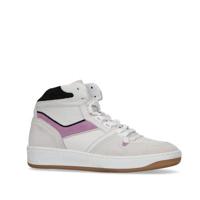 Sacha hoge leren sneakers off white/lila - thumbnail