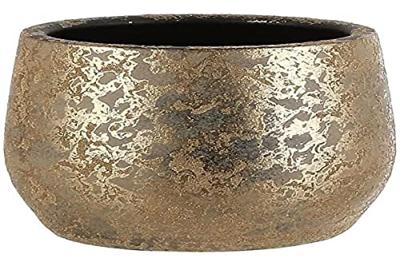 Clemente pot round gold h15,5xd19,5 cm stenen binnenpot Mica Decorations - Mica decorations Clemente pot round gold h15,5xd19,5 cm stenen binnenpot Mica Decorations - Mica decorations