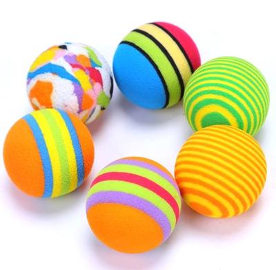 Nobleza Kattenspeelgoed - Regenboog balletjes - Schuim - 6 Stuks