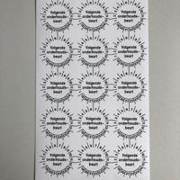 Etiket 30mm - volgende onderhou - 15stuk - thumbnail