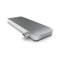 SATECHI USB-C Pass-Through Combo Hub – Compatibel Met 2020/2018 iPad Pro/MacBook Pro En Meer - Niet ondersteund op Apple M1 Mac-apparaten (Spacegrijs) - thumbnail