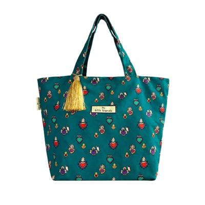 Strandtas groot Little Legends - Milagros Groen Strandtas groot Little Legends - Milagros Groen