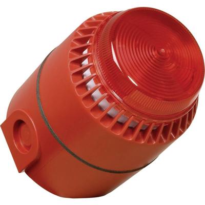 ComPro Combi-signaalgever Flashni Rood Flitslicht, Continugeluid 24 V/DC 110 dB ComPro Combi-signaalgever Flashni Rood Flitslicht, Continugeluid 24 V/DC 110 dB