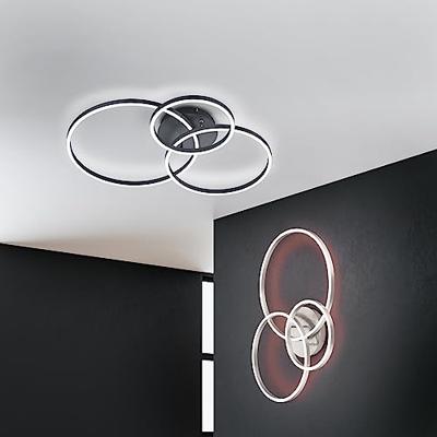 Trio PlafonnièreWinona 3-rings RVS - 670810607