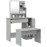 Kaptafelset 86,5x35x136 cm betongrijs - thumbnail