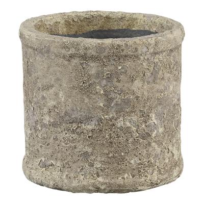 Solange Cream ceramic round pot S