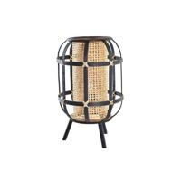 Bureaulamp DKD Home Decor Zwart Bruin Koloniaal 220 V 50 W (31 x 31 x 51 cm) - thumbnail