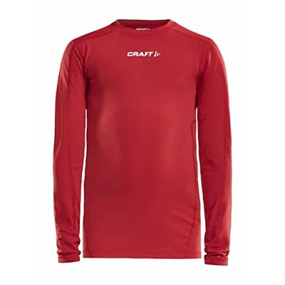 Craft 1906860 Pro Control Compression Tee LS JR - Bright Red - 134/140