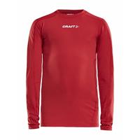 Craft 1906860 Pro Control Compression Tee LS JR - Bright Red - 134/140 - thumbnail