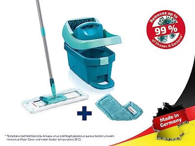 Leifheit 55167 Profi Vloerwisser XL 42 cm Compleet Systeem met Wieltjes Micro Duo + Static Plus Leifheit 55167 Profi Vloerwisser XL 42 cm Compleet Systeem met Wieltjes Micro Duo + Static Plus