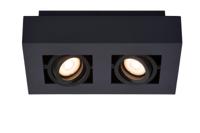 Lucide XIRAX - Plafondspot - LED Dim to warm - GU10 - 2x5W 2200K/3000K - Zwart - thumbnail