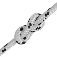 VidaXL Boottouw gevlochten 6 mm 250 m polyester wit - thumbnail