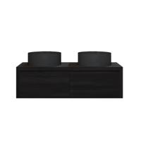 Badkamermeubelset Gliss Ares 120 cm Met Waskom Met 2 Lades Charcoal - thumbnail