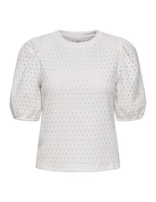 Only Onlelisa S/s O-neck Top Box Jrs T-shirts Cloud Dancer