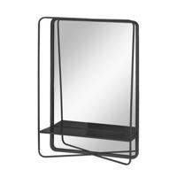 Spiegel Elwin zwart 71cm - thumbnail