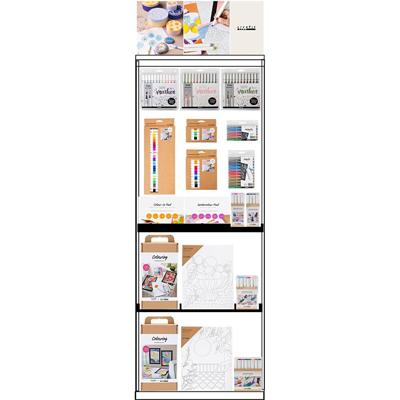 Creativ Company Vloerdisplay, ongemonteerd, category, kleuren, volwassene, h: 1580 mm, l: 600 mm, b: 400 mm, 139 eenh./ 1 stuk Creativ Company Vloerdisplay, ongemonteerd, category, kleuren, volwassene, h: 1580 mm, l: 600 mm, b: 400 mm, 139 eenh./ 1 stuk