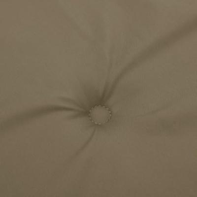 VidaXL Stoelkussens 2 st lage rug 100x50x4 cm stof gemêleerd taupe VidaXL Stoelkussens 2 st lage rug 100x50x4 cm stof gemêleerd taupe