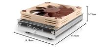 Noctua NH-L9a-AM5 Processor Luchtkoeler 9,2 cm Beige, Bruin - thumbnail