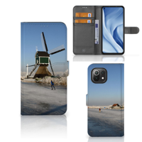 Xiaomi 11 Lite 5G NE | Mi 11 Lite | Flip Cover | Schaatsers - thumbnail