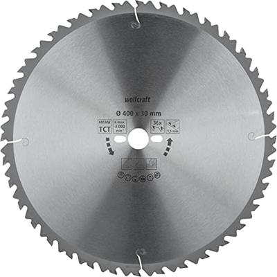 Wolfcraft HM Cirkelzaagblad | 36 td | Ø400 x 30 x 3,5mm | 1 stuk - 6668000 Wolfcraft HM Cirkelzaagblad | 36 td | Ø400 x 30 x 3,5mm | 1 stuk - 6668000