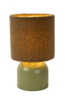 Lucide WOOLLY - Tafellamp - Ø 16 cm - 1xE14 - Groen - thumbnail