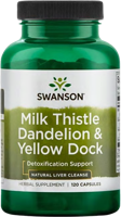 Milk Thistle, Dandelion, Yellow Dock | Swanson | 120 - thumbnail