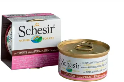 Can nat brine tuna&chicken&rice 85g Schesir Malanico - Malanico Can nat brine tuna&chicken&rice 85g Schesir Malanico - Malanico