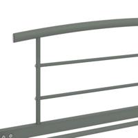 Bedframe metaal grijs 90x200 cm - thumbnail