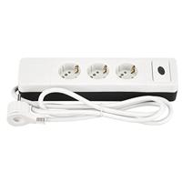 REV 0015350103 Stekkerdoos met schakelaar Wit Randaarde stekker 1 stuk(s) - thumbnail