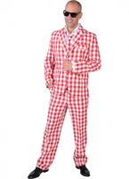 Kostuum brabants bont rood wit - thumbnail