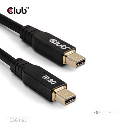 club3D CAC-1165 DisplayPort-kabel Aansluitkabel 1 m Zwart