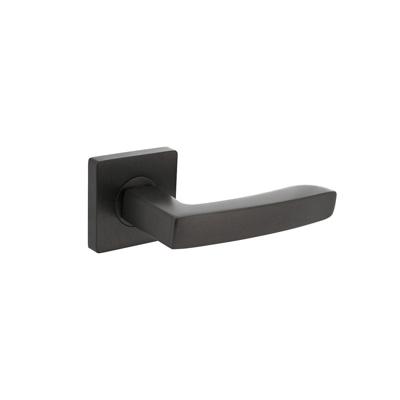 Intersteel Deurkruk Minos op vierkant rozet - antraciet Intersteel Deurkruk Minos op vierkant rozet - antraciet