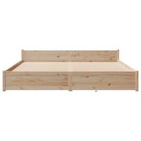 Bedframe zonder matras massief grenenhout 180x200 cm - thumbnail
