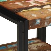 Salontafel Multikleur 40 x 40 x 38 cm massief gerecycled hout - thumbnail