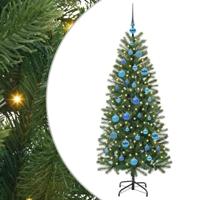 VidaXL Kunstkerstboom met 150 led met standaard groen 150 cm pe en pvc - thumbnail