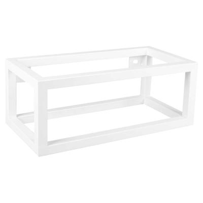 Differnz Hura L handdoekhouder 40 x 22 x 15 cm powder coated steel mat wit