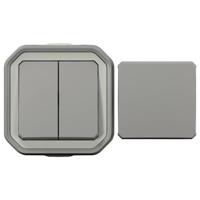 Legrand 069719L Compleet Spatwaterdicht schakelmateriaal Plexo Grijs 1 stuk(s) - thumbnail