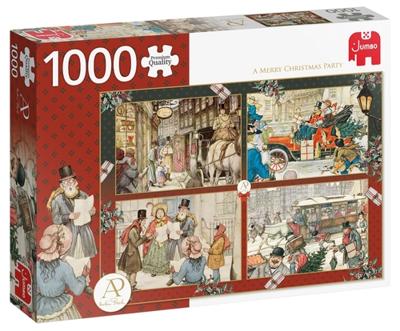 Puzzel xmas vrolijk kerstfeest 1000 st. Plenty Gifts Spellen - Plenty gifts spellen