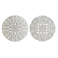 Wanddecoratie DKD Home Decor Wit Mandala Indiaas Verouderde afwerking 30 x 2 x 30 cm (2 Stuks) - thumbnail