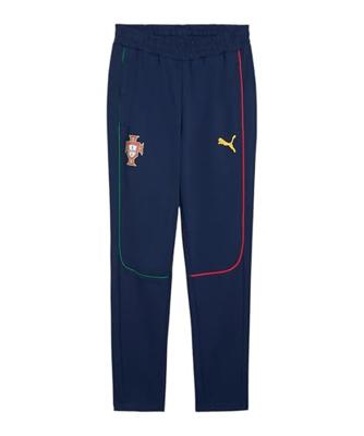 PUMA Portugal Casuals Trainingsbroek 2025-2026 Donkerblauw Geel Rood