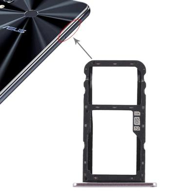 SIM-kaart lade + SIM-kaart lade/micro SD-kaart lade voor ASUS Zenfone 5 ZE620KL (zilver)