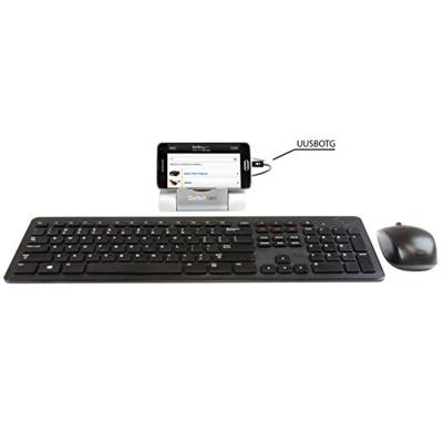 StarTech.com 3-poorts USB 3.0 hub voor laptops en Windows-gebaseerde tablets met snellaadpoort en apparaatstandaard, wit