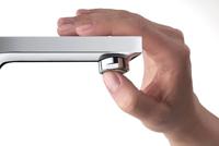 Wastafelkraan Duravit D-Neo Mengkraan EcoStart Eengreeps 5x13.9x15.1 cm Trekwaste Chroom Duravit - thumbnail