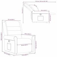 Sta-op-stoel elektrisch verstelbaar stof bruin - thumbnail