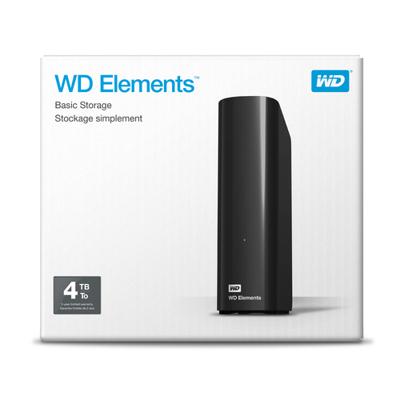 Externe Harde Schijf Western Digital WD Elements Desktop Zwart 4 TB HDD