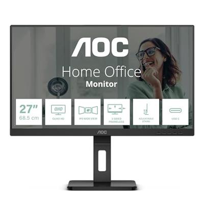 AOC Pro-Line Q27P3CV LED-monitor Energielabel F (A - G) 68.6 cm (27 inch) 2560 x 1440 Pixel 16:9 4 ms HDMI, DisplayPort, Hoofdtelefoonaansluiting, USB, USB-C - thumbnail